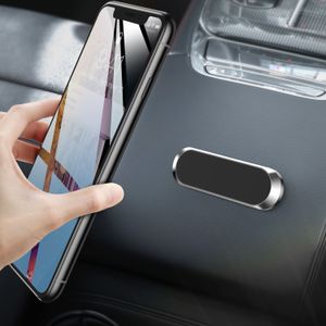 Ny magnetisk biltelefonhållare Mini Strip Paste Stand för iPhone 13 Pro Huawei Xiaomi Wall Magnet GPS Car Support Car Holder