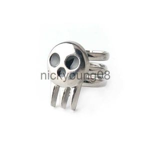 Anelli a fascia Anime Soul Eater Death Skull Anelli The Kid Metal Finger Rings Men Open Rings Puntelli x0625