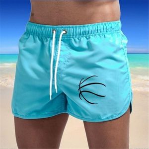 Mäns badkläder herrbadkläder Maillot de Bain Boy Basketball Print Swim Suits Boxer Shorts Swim Trunks Men Swimsuit Surf Banadores Bermuda 230621