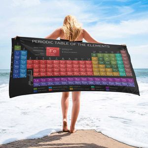 Bath Towel Periodic Table Of Elements Chemistry Bath Towel Camping Bathroom Accessories Microfiber Beach Towel Bath Towels for AdultsHKD230625