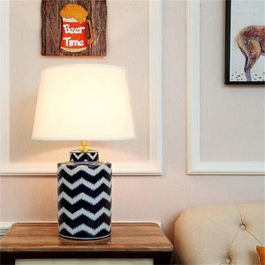 Table Lamps TEMAR Ceramic Desk Light Dimmer Copper Luxury Fabric For Home Living Room Dining Bedroom Office