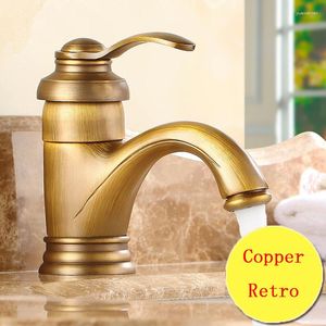 Bathroom Sink Faucets Retro Teapot Style Toilet Basin Faucet Vintage Copper And Cold Antique Brass Kitchen