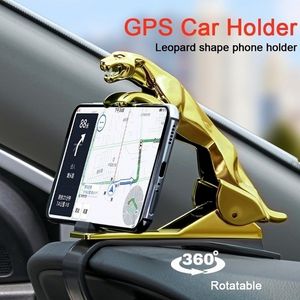 Cool Jaguar Cheetah HUD Car Phone Holder Leopard Cell Phone GPS Stand 360 Degree Mount Adjustable Clip Holder Accessories