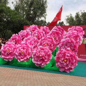 Decorative Flowers Umbrella Large Dance Evening Handflower Props Peony Stage PerformanceGames Opening Ceremony