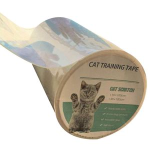 Kediler için anticat çizik kanepe koruyucu çıkartmalar için kediler için antiscratch bant kapılar için kedi çizik direkleri araba koltukları