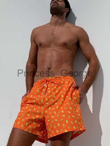 Herren Bademode ZRTAK Strand Shorts Mann Mode Druck Schwimmen Hosen Für Männer String Beachwear Orange Bottom Zweiteilige Trennt x0625