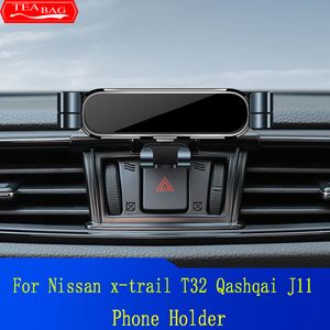 Nissan X-Trail için Araba Cep Telefonu Tutucu T32 Qashqai J11 2014-2022 Hava Havalandırma GPS Yerçekimi Stand Özel Montaj Navigasyon Braketi