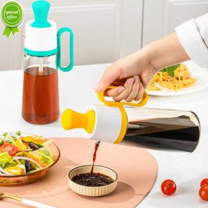 2 I 1 Ny oljedispenserflaska med penseldesign Bekväm flytande kryddor Big Capacity Bottle Kitchen levererar multifunktion