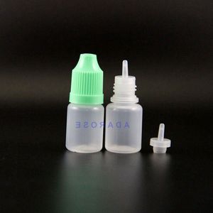 Lot 100 Adet 5 ML ÜCRETSİZ Nakliye LDPE Plastik Damlalıklı Şişeler Çocuklara Dayanıklı Güvenli Kapaklar ve Uçlar uzun emzik Pkpbi