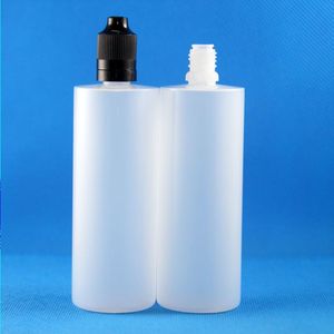 100 Sets/Lot 120ml Plastic Dropper Bottles Tamper Evident Child Double Proof Caps Long Thin Needle Tips e Vapor Cig Liquid 120 mL Kngqb