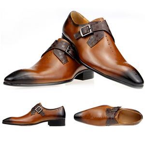 Män designer skor patent läder party skor lyx för män anpassade läderskor formell social man för bröllopskontor bäst