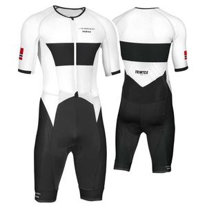 مجموعات ملابس ركوب الدراجات TRIMTEX Trisuit True Grit للرجال بدلة رياضية صيفية للسباحة وركوب الدراجات والمسابقة والجري