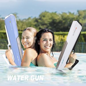 Piaska Water Water Fun Electric Water Blaster Blaster Automatyczne ssanie Pistolet Duża pojemność Gra na zewnątrz letnia basen woda zabawa dla dorosłych dzieciaków 230626