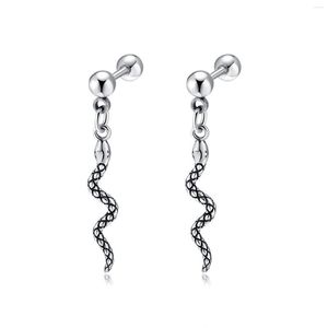 Stud Earrings Personalized Hip-hop Snake Creative Stainless Steel For Men Women