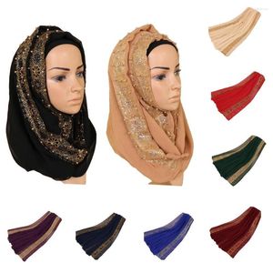 Etniska kläder muslimska kvinnor vanligt spetsar hijab islamiska damer lång halsduk stor sjal wrap halsdukar pärlor arab mjuka huvudduk bandanas 180