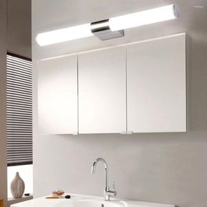 Wandleuchte Moderne Badezimmerbeleuchtung 5W 6W 8W 90-260V montierte wasserdichte LED-Spiegelleuchte Edelstahl-Wandleuchten