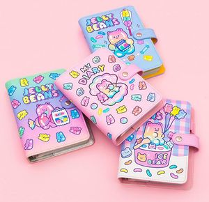 Notate Cute Cartoon Bear A6 luźne liście notebook dziennik dziennik nootbook dla materiałów szkolnych artykułów piśmiennych Girls Prezent 230626