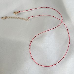 Link Bracciali Goccia di sangue Moda Personalità Cavigliera Collane Gioielli per feste Regalo