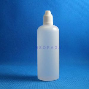 120 ml 100 st/Lot LDPE -plastdropparflaskor med barnsäkra Safe Caps Tips E Juice Bottle Match Short Nipple Vwrus