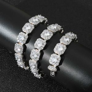 Colar masculino de prata 925 com diamante Morsan de 13 mm, corrente personalizada Rock Candy, cinto personalizável certificado