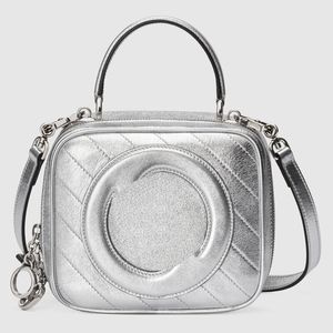 Mini Kılıf Tasarımcı Crossbody Çanta Kadın Moda Gümüş Deri Blondie Çanta Fermuar Dikdörtgen Çanta Çapraz Vücut Fannypack g tote