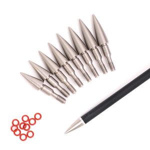 Arco Flecha 15Pc 70/80/90/100 Grain Practice Broadhead Arrow Point Arrowheads Ponta de alvo de aço + Inserção de alumínio para acessórios de flecha de arco e flechaHKD230626