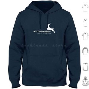 Herren Hoodies Nottinghamshire County Cricket Club Hoodie Baumwolle Langarm Notts Nottingham Trent Bridge