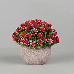 プランターポット人工花植物ボンサイテーブル装飾小さなシミュレートされたツリーポット植物偽の花のテーブルポット装飾品の装飾