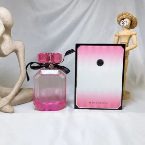 Marcas de luxo segredo feminino perfume 100ml bomba sexy menina feminina fragrância de longa duração frasco rosa colônia de alta qualidade