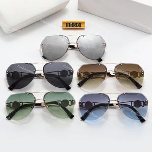 Occhiali da sole polarizzati da uomo Occhiali da sole firmati da uomo Occhiali Versage Occhiali con montatura in metallo ovale Trendy Basilisk Head Classic Occhiali da sole multicolore all'ingrosso