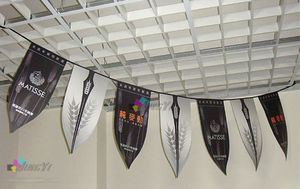 Anpassade reklamflaggor Banners Pennant String Bunting Flags