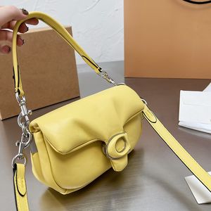 En Lüks Crossbody Tekir Çanta Şeker Renkleri Puf Yastık Trendy Coac Tasarımcı Mini Omuz Alışverişi Yumuşak Bulut Hobos Çanta Kadın Cüzdan Pursrs Deri Boyut 20cm