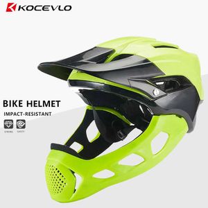 Cycling Helmets KOCEVLO Bicyc Helmet Cycling Integral Full Face Mountain Road Bike Sport Hat For Man Lightweight Size 54-60CM MTB HKD230626