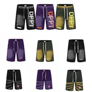 Kurze Designer-Shorts für Herren, Designer-Hosen, Sommer-Badehose am Meer, Strand-Basketball, lässige kurze Herren-Shorts aus modischer Baumwolle mit elastischem Bund und gefärbter Farbblock-Hose