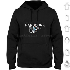 Herr hoodies HDC Die Never Die Long Sleeve Hardcore Festival Defqon1 Music Dominator Hardbase Q Dance