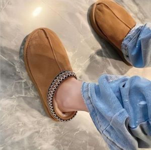 Tasman Slippers Chestnut Fur Slides Sheepskin Classic Women indoor Boot Shoes Fall Winter