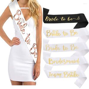 Party Decoration Bachelor Bride Bridesmaid axelband Brev Bronzing för att vara ceremoniell team bröllopsmaterial