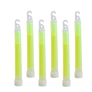 LED Light Sticks 10pcs 6-calowe klasa przemysłowa Glow Sticks Ultra jasne kemping Light Light Sticks Clubs Zapasy- Greenyellow 230625