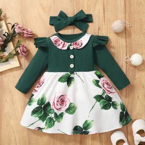 Mädchenkleider Mädchenkleid Sommer Temperament Langärmeliges Hemdkleid Französisches Prinzessinnenkleid Kinder Baby Mädchen Erster Geburtstag Outfit 230625