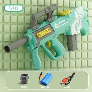 Sand Play Water Fun The P90 AUG Electric Water Gun High-Speed Continuous Firing Large-Capacity External Water Bottle Outdoor Water 230626