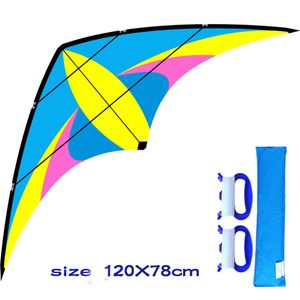 Gli accessori per aquiloni arrivano aquiloni acrobatici professionali a doppia linea da 48 pollici con manico e linea Good Flying Factory Outlet 230625