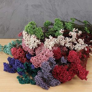 Flores secas 60/120g flor de milho natural real eterno buquê de arroz diy vela acessórios de resina para sala de estar decoração de casamento em casa