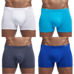 Unterhosen Männer Unterwäsche Knickers Boxershorts Bulge Pouch Solid Sous Vetement Homme Boxershorts Cueca Masculina Mode