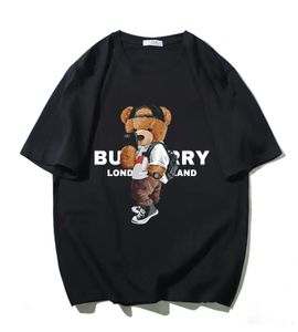 Men's T-shirts Design Short Sleeve Tops Fashion Print Cartoon Bear Blouse Men Oversized Clothes T Shirt Man Woman Summer Cotton 230625