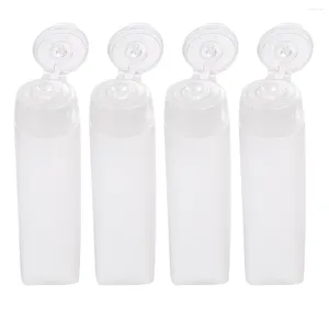 Storage Bottles 4PCS Travel Squeeze Tube Makeup Toiletry Refillable Containers For Shampoo Conditioner Lotion Toiletries 30ML
