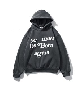 22ss Men's Hoodie CPFM YE MUST BE BORN AGAIN Letter Printed High Street Hip Hop Hoodies 6 Color Hooded Sweatshirt Hoodie