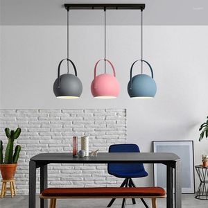 Lâmpadas pendentes modernas coloridas LED pequenas luzes restaurante cozinha penduradas E27 fio elétrico decoração de casa luminárias