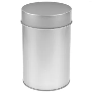 Förvaringsflaskor te caddy väska arrangör kaffeväskor rostfritt stål burkar lock canisters blad lufttäta burkar tinplatta behållare