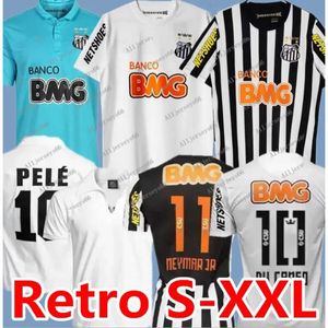 2011 2012 2013 Maglia da calcio retrò Santos 11 12 13 Neymar Jr Ganso Elano Borges Felipe Anderson Vintage Classic1970 Pele Footballalljerseys66