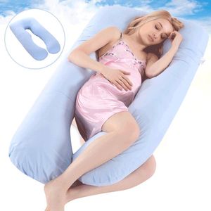 Pillow Pregnant Case For Women Pillowcase Cover Ushaped Maternal Cushion Side Sleeping Cotton 80160CM 230626